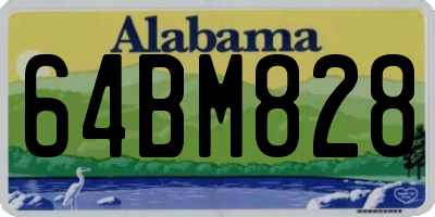 AL license plate 64BM828