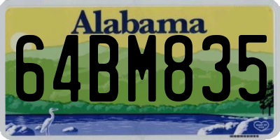 AL license plate 64BM835