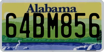 AL license plate 64BM856