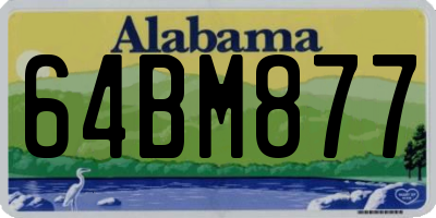 AL license plate 64BM877