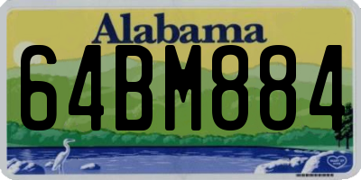 AL license plate 64BM884