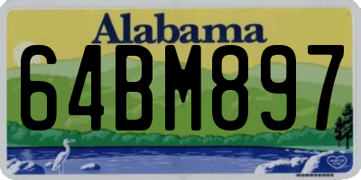 AL license plate 64BM897