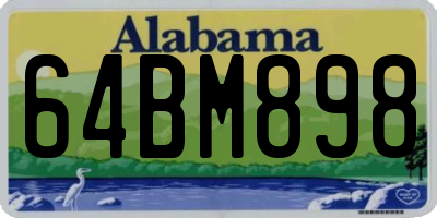 AL license plate 64BM898