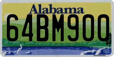 AL license plate 64BM900