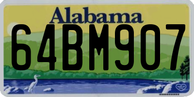 AL license plate 64BM907