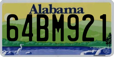AL license plate 64BM921