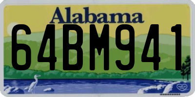 AL license plate 64BM941