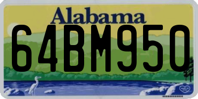 AL license plate 64BM950