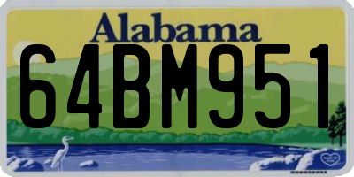 AL license plate 64BM951