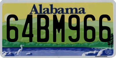 AL license plate 64BM966
