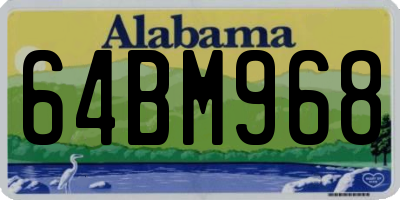 AL license plate 64BM968
