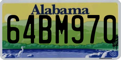 AL license plate 64BM970