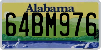 AL license plate 64BM976