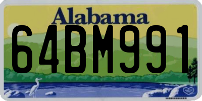 AL license plate 64BM991