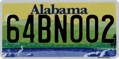 AL license plate 64BN002