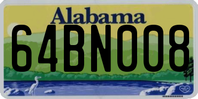 AL license plate 64BN008