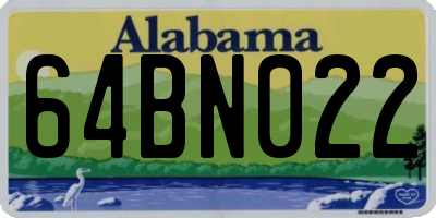 AL license plate 64BN022