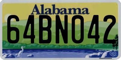 AL license plate 64BN042