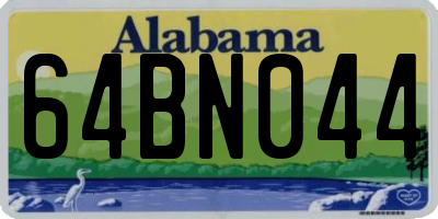 AL license plate 64BN044