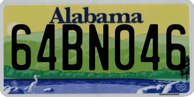 AL license plate 64BN046