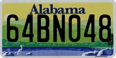 AL license plate 64BN048
