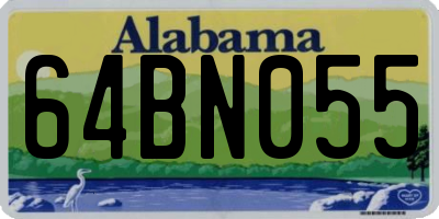 AL license plate 64BN055