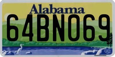 AL license plate 64BN069