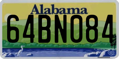 AL license plate 64BN084