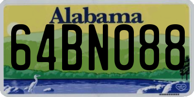 AL license plate 64BN088