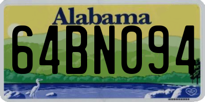 AL license plate 64BN094