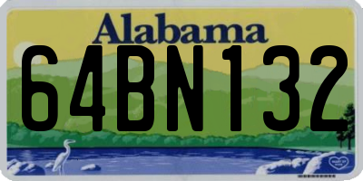 AL license plate 64BN132