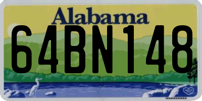 AL license plate 64BN148