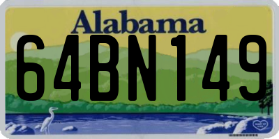 AL license plate 64BN149