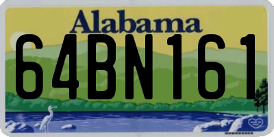 AL license plate 64BN161