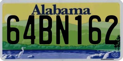 AL license plate 64BN162