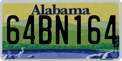 AL license plate 64BN164