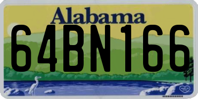 AL license plate 64BN166
