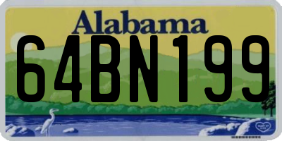 AL license plate 64BN199
