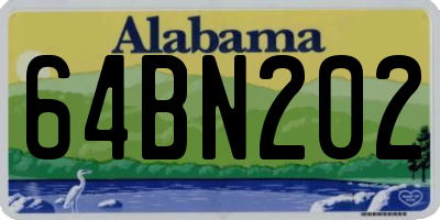 AL license plate 64BN202