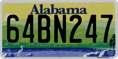 AL license plate 64BN247