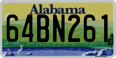 AL license plate 64BN261