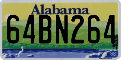 AL license plate 64BN264