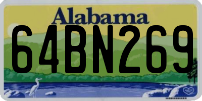 AL license plate 64BN269