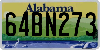 AL license plate 64BN273