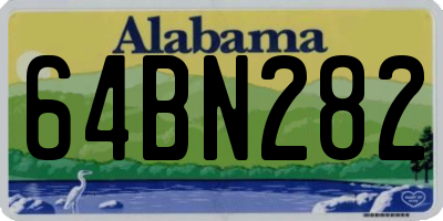 AL license plate 64BN282