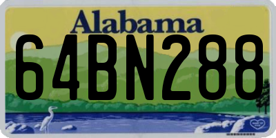 AL license plate 64BN288