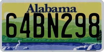 AL license plate 64BN298