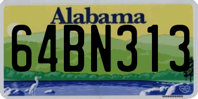 AL license plate 64BN313