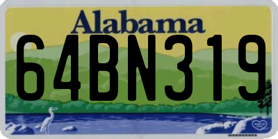 AL license plate 64BN319