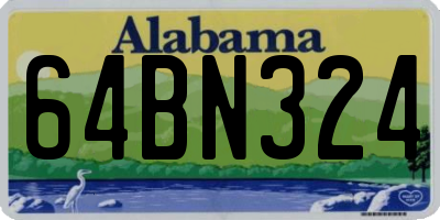AL license plate 64BN324